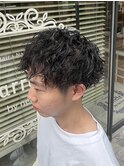 ツイストスパイラル/波巻き/シャドウパーマ/メンズカット