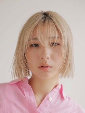 モードケイズエミュー(MODE K's eau) ボブ×レイヤー×ケアブリーチ【摂津本山/髪質改善】