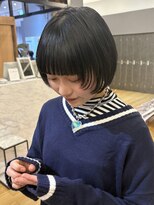 ジアン バイ ミルボン NU茶屋町+(GIEN by milbon)&nbsp;ワイドバング/オン眉/ぱっつん/顔周りレイヤー/ウルフ/吉岡美音