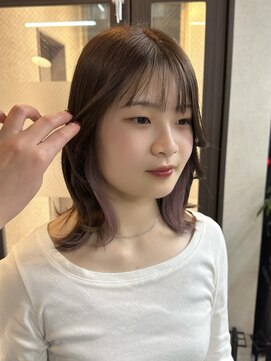 イヤリングカラー パープル