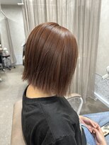 TELA HAIR 石岡店【テーラヘアー】【4月15日NEW OPEN（予定）】 &nbsp;ナチュラルオレンジブラウンボブ【TELA HAIR 石岡】