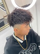 ブルーオーシャン 福岡大橋店(Blue Ocean)&nbsp;ツイストスパイラルパーマ波巻きスパイラルパーマツーブロック