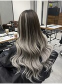 シルバー×グラデーション