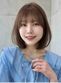 Say.ボブレイヤー韓国ボブ切りっぱなしボブ前髪顔周りカット青山
