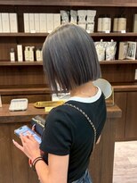 ニュースエン(newseN:) ボブ/グレージュ/ケアブリーチ/ダブルカラー/新潟/万代