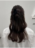 ハーフアップカチモリヘア