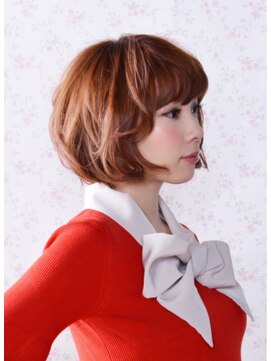 アキュレ(Aqure) 【Aqure】ショコラピンク×ボブパーマ