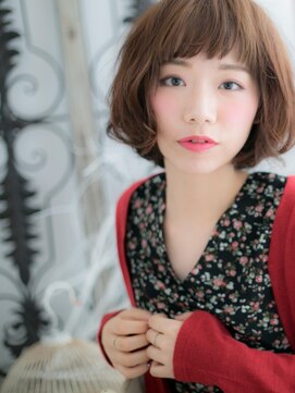 カバーヘア 上尾西口店(COVER HAIR) ■mod's上尾8★■ガーリー&キュートな前下がりボブ