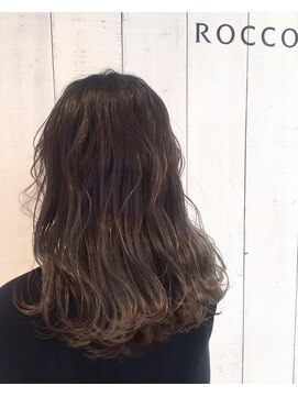 ロッコ 深谷店(ROCCO) サラツヤ☆バレイヤージュ×N.カラー&トキオインカラミTr