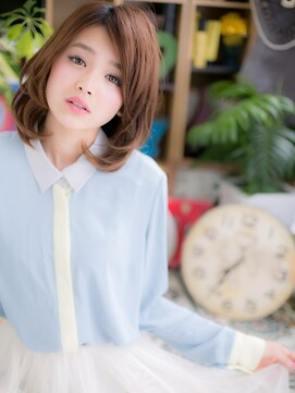 カバーヘア ブリス 川口(COVER HAIR bliss) *bliss川口*ウケ抜群♪大人かわいいワンカールくびれセミディcc3