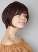骨格にフィット小顔ショート（＝カッパーオレンジブラウン）