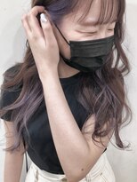 マイレ(maile)&nbsp;【maile】ブリーチあり/インナーカラーパープル/ロング