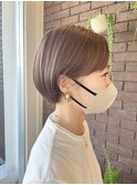 丸みショート/耳だしショート/ミルクチョコレート/うるツヤ