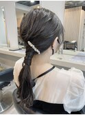 パーティーヘアセット◎あみおろしヘアセット【銀座ヘアセット】