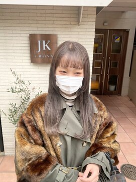 グリット(Grit) 顔周りカット＋グレー 【Grit元町店】