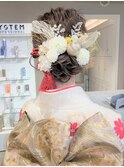 ba261_ヘアアレンジ成人式　卒業式　袴振袖　披露宴　結婚式