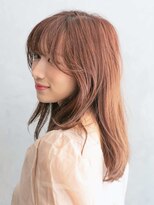 アース 新越谷店(HAIR&MAKE EARTH) 透明感ピンクブラウン×顔まわりレイヤーロング