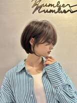 ナンバー 六本松(Number)&nbsp;大人可愛い20代30代40代丸みショートボブ/長めショート/髪質改善