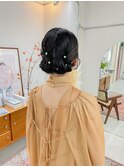 20代30代ゆるふわ♪お呼ばれ大人っぽねじり編みシニヨンアレンジ