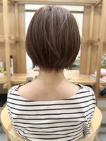 セイドット オモテサンドウ(Say. omotesando)&nbsp;say.黒髪ボブルフネビージュ小顔ワンレン外ハネショートオリーブ