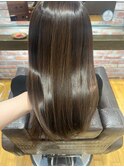 魅力を引き立てる自然な輝き 冬の艶髪ストレート髪質改善Trk