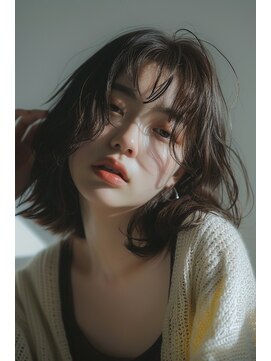 ラナ 新宿(lana) ボブウルフ/ウルフ/ワイドバング/【lana hair 新宿】