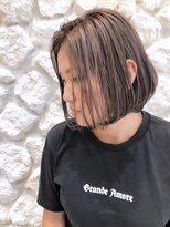 モアナ バイ ヘッドライト 新越谷店(Moana by HEADLIGHT) Moana【新越谷】#ショートボブ#センターパート#ケアブリーチ