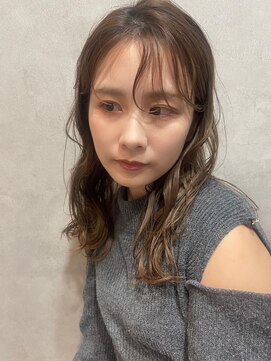 マル 薬院浄水店(MAR.co) うざバング/ミディアムヘア