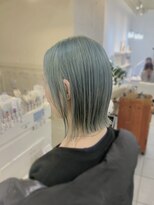 ネオリーブカフ 鶴ヶ峰店(Neolive caff)&nbsp;ハイトーンカラー　アイスグリーン　ボブ