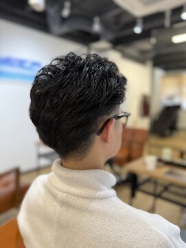 ワン ウェイブ(one wave) オールバックニュアンスパーマ☆