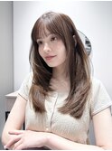 イメチェン/レイヤーカット/オリーブベージュ/大手町