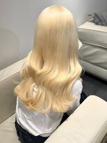 ベレーザ 渋谷神南(Beleza)&nbsp;8904ミルクティーベージュ韓国風巻きホワイトブロンドロング