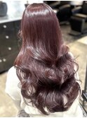 ピンクベージュでテンション上がるヘアに♪