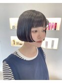 ミニボブ/黒髪