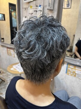 シンミシエル 京都北野白梅町(shinmiciel) フンワリパーマ前髪ありイメチェン30代40代50代60代ショート