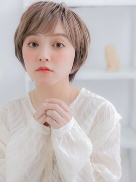 モッズヘア 越谷(mod's hair) ハイライトカラーオン眉小顔レイヤーショートc7越谷20代30代40代