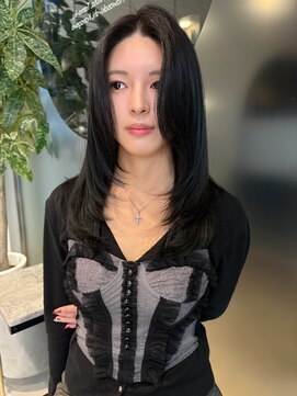 シエル バイ ケンジ 登戸 生田(CIEL by KENJE) 生田レイヤーカット/前髪なし韓国ロング