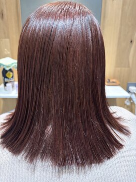 ベルベットヘア 千早店(Velvet hair) プレミアム髪質改善カラー×ピンクカラー【能都佳代子】