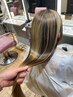 Elegant Gray Blending 3D Highlights: Glossy Hair & Cut  ￥15,000～