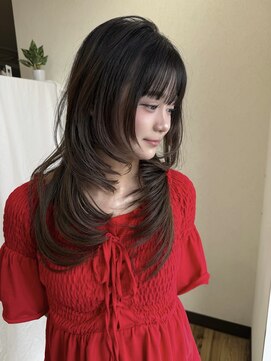 デビュー 宜野湾店(Debut) イメチェン/ピンクベージュ/アンブレラカラー/前髪/宜野湾