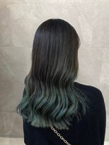 コレル(KORELLE)&nbsp;韓国ヘア/ケアブリーチ/オリーブグラデーション/外ハネ/透明感