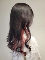 エイム ヘア リンク 長津田店(eim hair rink)&nbsp;インナーカラー/レッド/黒髪/デザインカラー/髪質改善/ツヤ髪
