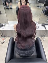 ペレ 原宿(PELE)&nbsp;ダークパープルナチュラルショート夏のヘアアレンジ原宿