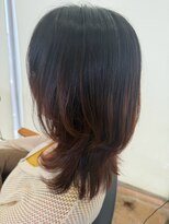 ポルム パプリカ(polum paprika)&nbsp;こなれミディ簡単スタイリング切りっぱなし顔周りカット