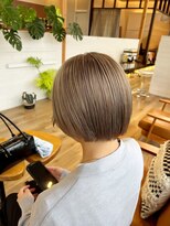 ヘアーブランドジン ティアラ(HAIR BRAND Jin Tiara)&nbsp;Tiara松山　#ミルクティーベージュ　#ハイトーン　#ショート