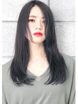 ヘアサロン ガリカ 表参道(hair salon Gallica)&nbsp;☆ ネイビーグレージュ ＆ 毛束感 ☆ ナチュラル semi-long☆