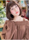 *+COVER HAIR+*…小顔オシャレなワンレンボブａ