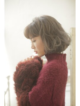 ラフィス ヘアーフラム 難波戎橋2号店(La fith hair flamme) フェミニンボブの柔らかグレージュカラー♪