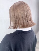 アルバム 銀座(ALBUM GINZA)&nbsp;ベージュボブ_Aラインボブかきあげロング_ba326251