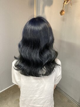 ロク 高田馬場(lok) ◎地毛風ブルーブラック【高田馬場　lok】あらい